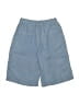 Zara Solid Blue Denim Shorts Size 9 - photo 2