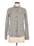Current/Elliott 100% Cotton Stripes Gray Long Sleeve Button-Down Shirt Size Med (2) - photo 1