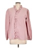 Unbranded 100% Polyester Pink Long Sleeve Blouse Size L - photo 1