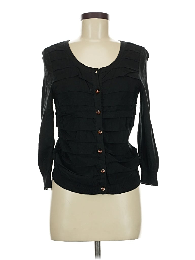 Pre-owned Michael Michael Kors Cardigan Sweater In Black
