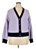 On 34th 100% Polyester Purple Cardigan Size XXL - photo 1