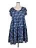 Max Studio Paisley Blue Casual Dress Size 3X - photo 1