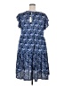 Max Studio Paisley Blue Casual Dress Size 3X - photo 2