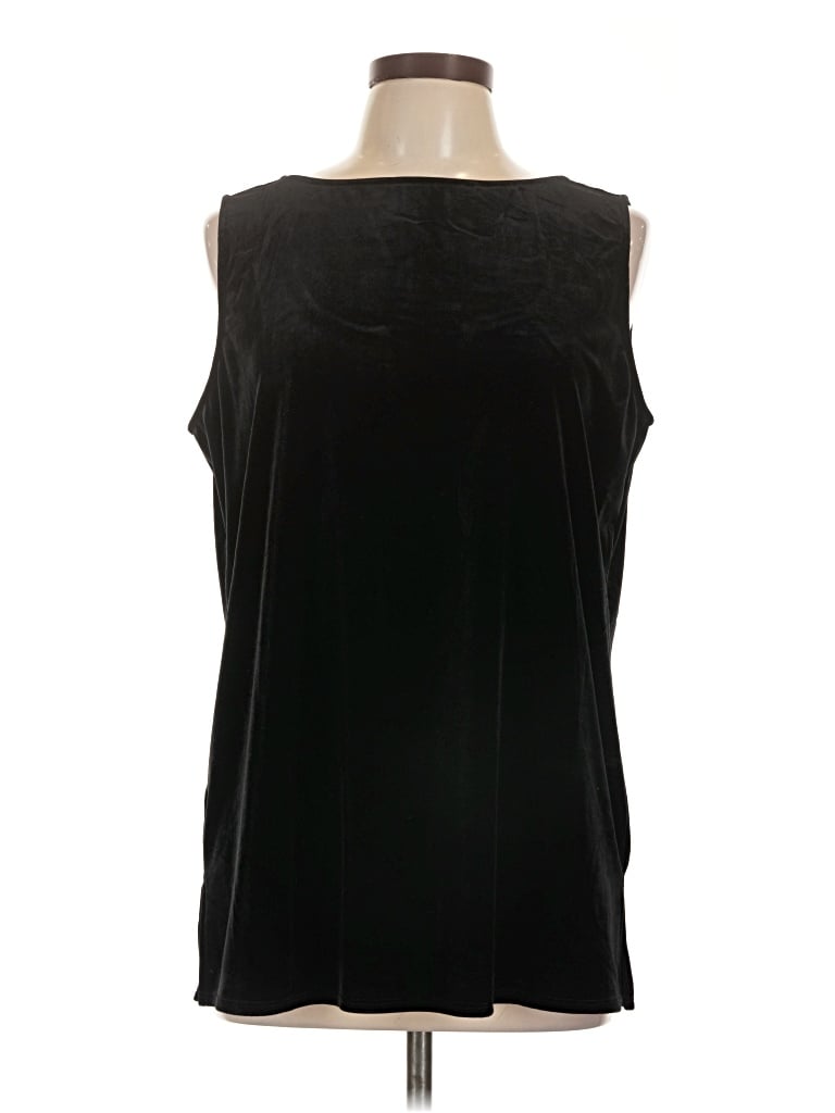 Pre-owned Travelers By Chico's Sleeveless T-shirt In Black