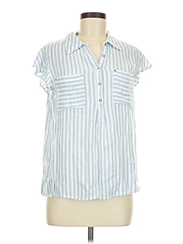 Jones New York Signature Sleeveless Button-Down Shirt (view 1)