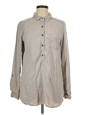 Halogen Long Sleeve Button-Down Shirt (view 1)