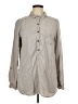 Halogen 100% Tencel Lyocell Gray Long Sleeve Button-Down Shirt Size L - photo 1