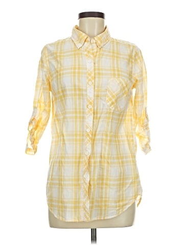 Forever 21 3/4 Sleeve Button-Down Shirt (view 1)