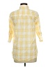 Forever 21 100% Cotton Plaid Yellow 3/4 Sleeve Button-Down Shirt Size M - photo 2