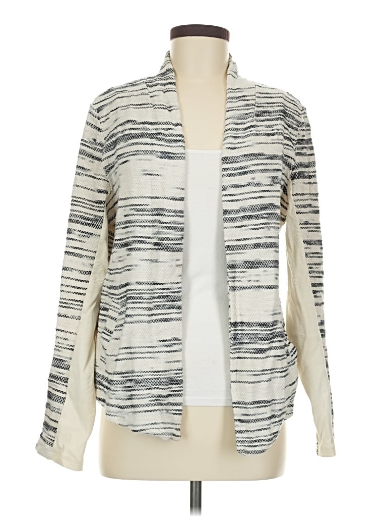 Pre-owned Lou & Grey Cardigan Sweater In Ivory
