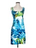 Natori 100% Polyester Tropical Blue Cocktail Dress Size S - photo 1