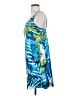 Natori 100% Polyester Tropical Blue Cocktail Dress Size S - photo 5
