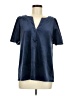 Crown & Ivy Blue Short Sleeve Blouse Size M - photo 1