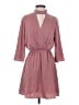 Everly 100% Polyester Solid Pink Casual Dress Size S - photo 1