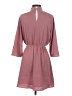 Everly 100% Polyester Solid Pink Casual Dress Size S - photo 2
