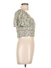 Forever 21 100% Rayon Yellow Short Sleeve Top Size L - photo 4