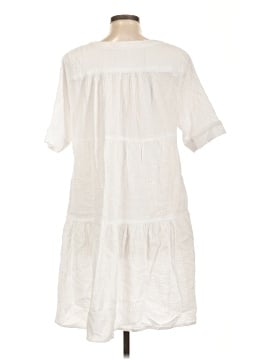 neutral linen dress Smocked Beige Linen Dress main image 1