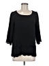 papermoon designed exclusively for Stitch Fix 100% Polyester Black Long Sleeve Blouse Size M - photo 1