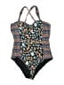 Jantzen Paisley Blue One Piece Swimsuit Size 12 - photo 1
