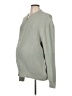 Seraphine 100% Cotton Green Pullover Sweater Size Lg Maternity - photo 1