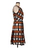 Eva Franco 100% Polyester Argyle Orange Cocktail Dress Size 6 - photo 4