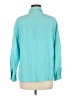 Dialogue Teal Long Sleeve Button-Down Shirt Size M - photo 2