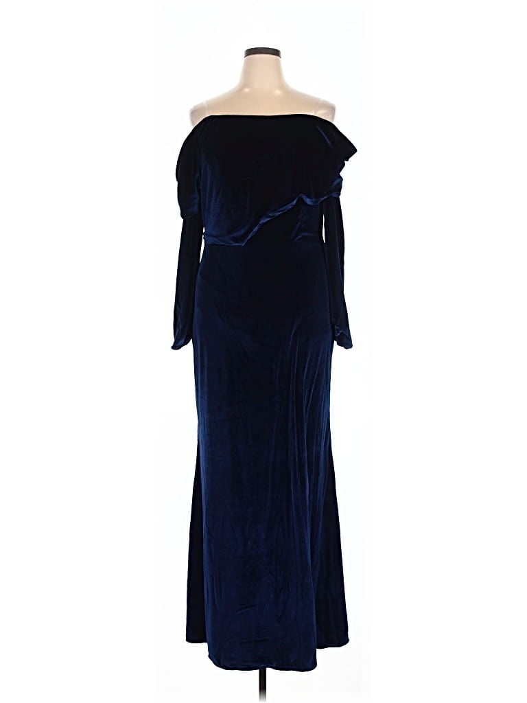 Pre-owned Wear Your Love Cocktail Dress In Blue