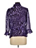 Studio 1 100% Polyester Animal Print Purple 3/4 Sleeve Blouse Size 12 - photo 2
