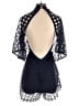 Design Lab Lord & Taylor 100% Polyester Blue Romper Size XS - photo 2