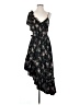 MSGM 100% Polyester Floral Black Cocktail Dress Size EU (IT) 40 / US 4 - photo 1