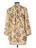 Harve Benard Gold 3/4 Sleeve Blouse Size L - photo 2