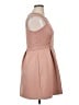 Sweet Storm Solid Tan Cocktail Dress Size 1X - photo 4
