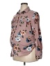 Eden & Olivia 100% Polyester Floral Brown Long Sleeve Blouse Size XL Maternity - photo 1
