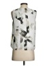 Calvin Klein 100% Polyester Silver Sleeveless Blouse Size S - photo 2