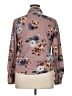 Eden & Olivia 100% Polyester Floral Brown Long Sleeve Blouse Size XL Maternity - photo 2