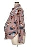 Eden & Olivia 100% Polyester Floral Brown Long Sleeve Blouse Size XL Maternity - photo 5