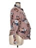 Eden & Olivia 100% Polyester Floral Brown Long Sleeve Blouse Size XL Maternity - photo 4