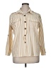 Notations Stripes Ivory 3/4 Sleeve Blouse Size XL - photo 1