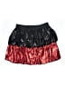 TCEC 100% Polyester Metallic Red Casual Skirt Size S - photo 2