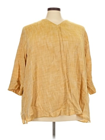 Ulla Popken 3/4 Sleeve Blouse (view 1)