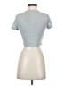 Shein Silver Short Sleeve Turtleneck Size S - photo 2