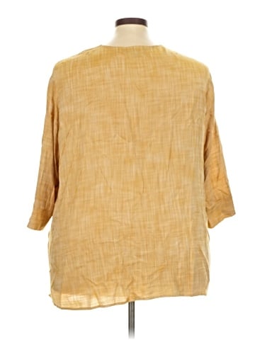 Ulla Popken 3/4 Sleeve Blouse (view 2)