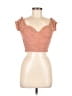 Mono b Orange Short Sleeve Top Size M - photo 1