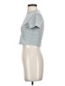 Shein Silver Short Sleeve Turtleneck Size S - photo 5