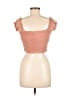 Mono b Orange Short Sleeve Top Size M - photo 2
