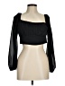 grey BANDIT 100% Polyester Black 3/4 Sleeve Blouse Size M - photo 1