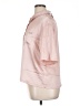 Jason Wu 100% Polyester Metallic Pink Short Sleeve Blouse Size XL - photo 5