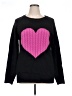 Unbranded 100% Acrylic Hearts Black Pullover Sweater Size XL - photo 1