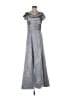 Rene Ruiz 100% Polyester Gray Cocktail Dress Size 6 - photo 1