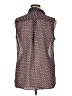 Liz Claiborne 100% Polyester Tweed Brown Sleeveless Blouse Size XL - photo 2